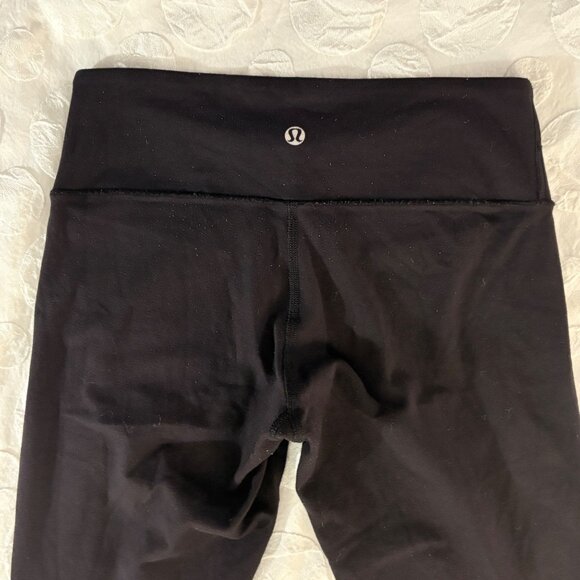 Lululemon Wunder Under Pant Full Length Mid Rise 30" Luon Black Leggings 4 - Picture 6 of 9